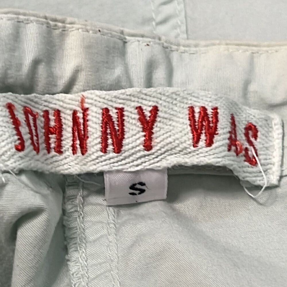 JOHNNY WAS 100% COTTON CARGO CAPRI DRAWSTRING WAIST PANTS SIZE S - Picture 3 of 6